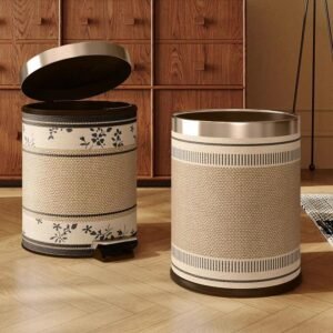 1set Trashbin Nodic WP uk.25x30cm (1tanpa tutup dan 1dgn tutup)