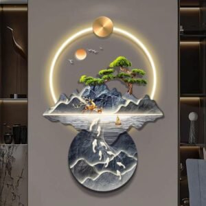 Wall Deco - Duo Azure Scenery Koi uk.68x100cm