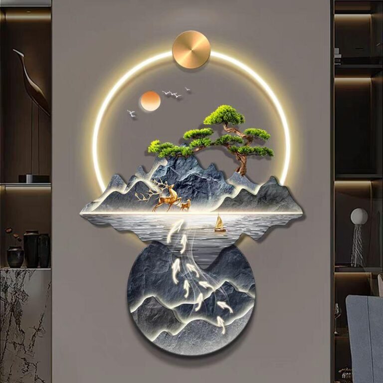 Wall Deco - Duo Azure Scenery Koi uk.68x100cm