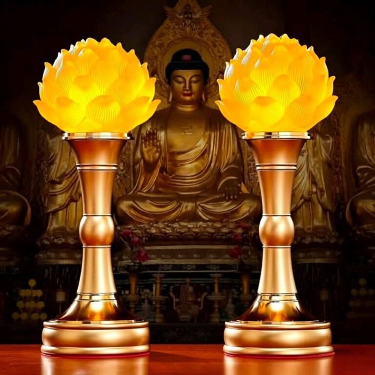 Lampu Altar Liuli - Teratai Besar uk.11x29cm (3warna LED)