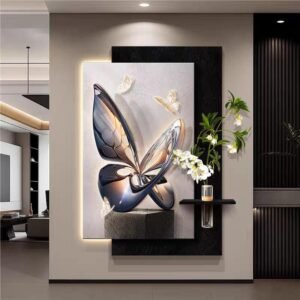 Wall Deco Duo - Butterfly Flora uk 90x130cm + Remote