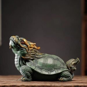 Pajangan - Dragon Turtle of Longevity & Prosperity uk.22x12x14cm