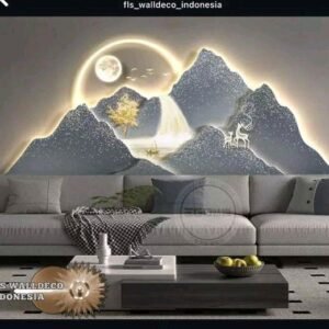 Wall Deco - Azure Mountain uk.180x72cm