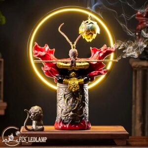 LED Feature Meditating Sun Wu Kong