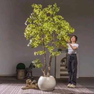 Golden Umbrella Artificial Tree T180cm + pot