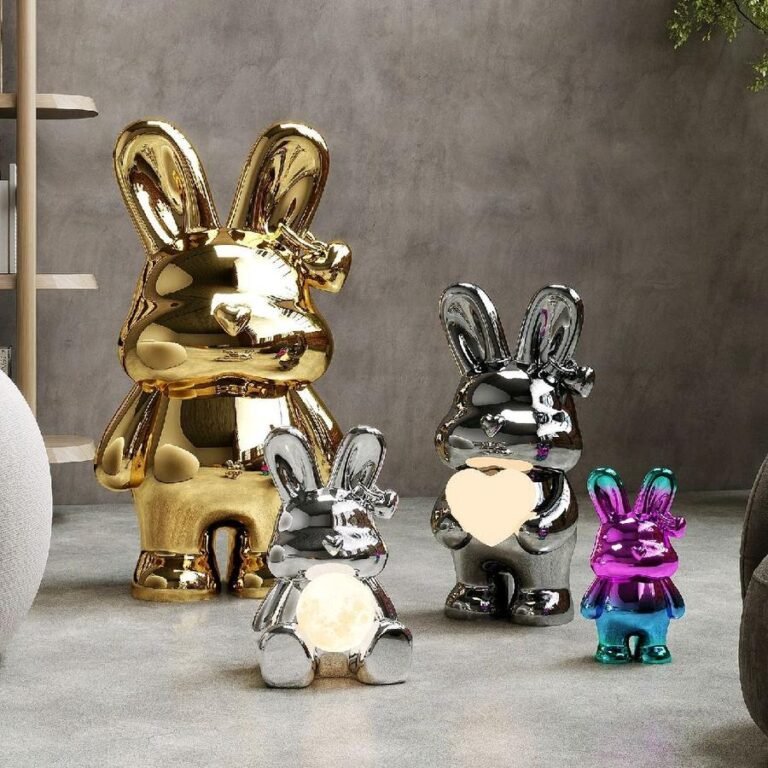 Luxe Bunny Gold uk 38x28x70cm