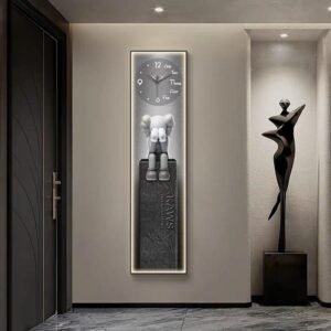 Painting LED Clock - Grey Kwas uk.40x160cm