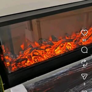 3D Hitech Fireplace Box 100x18x40cm