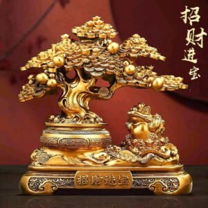 Golden Tree - Kodok Zao Cai Jin Bao uk 30x13x31cm
