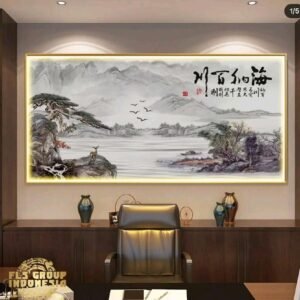 Painting LED - San Shui Scenery uk.240x70cm + powerbank + custom