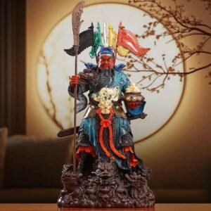 Rupang Guan Gong 5 Bendera 12Inch/33cm (Kuningan)