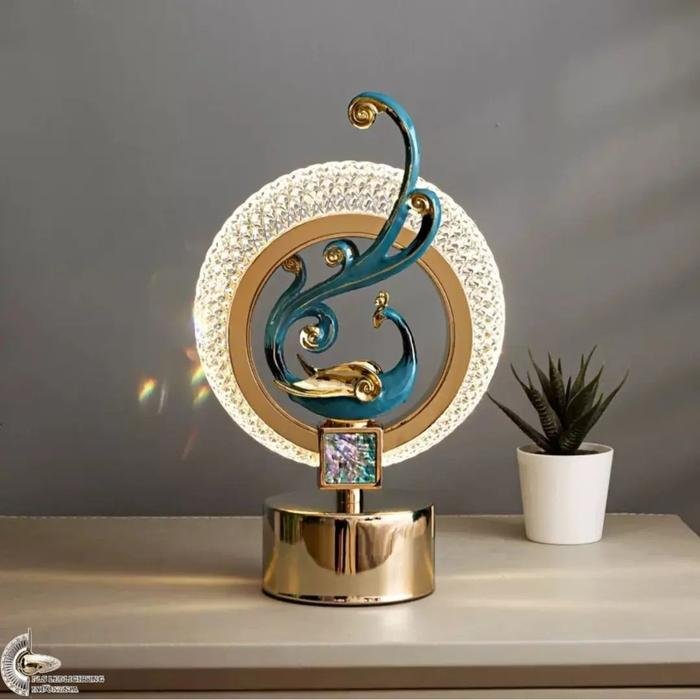 Lampu Meja LED Peacock Gems