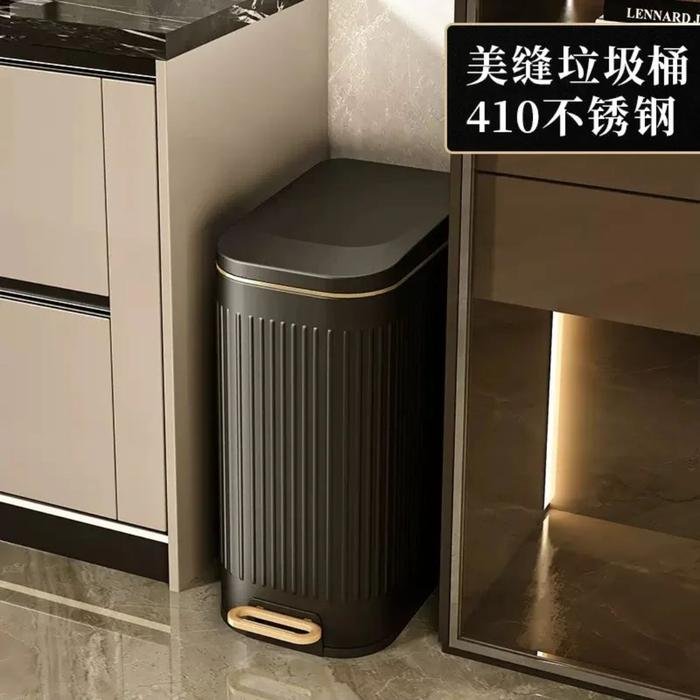 Dove Black Stripes Bin Dark Greyv