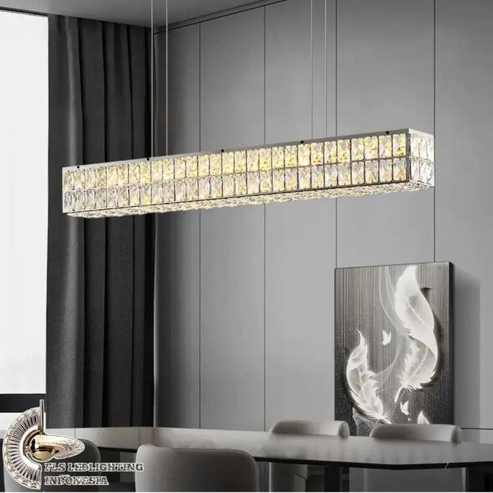 Lampu Gantung FLS0716 Crystal Block uk.150x12x12cm 96W