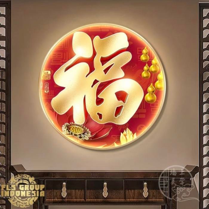 FLS Painting LED Aksara Fu Hu lu