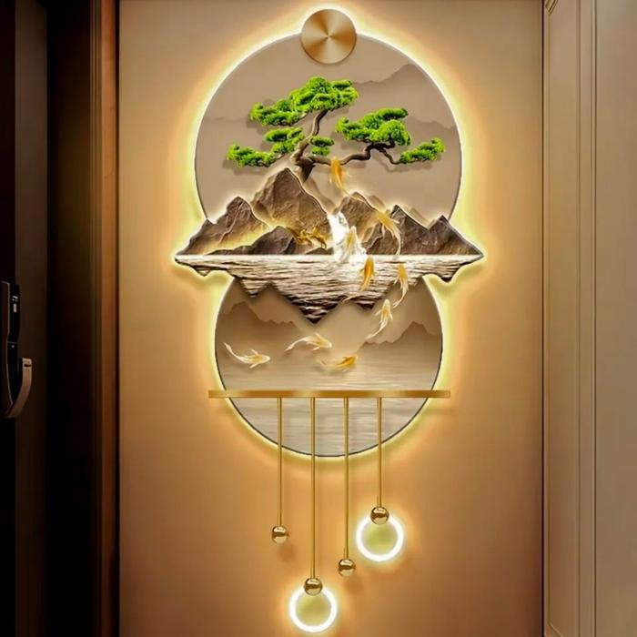 Wall Deco Bonsai Scenery LED ring