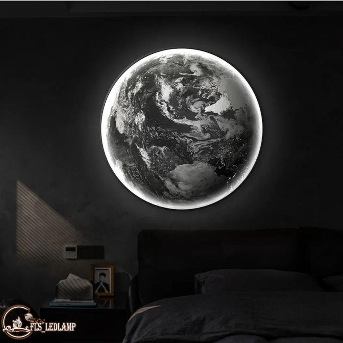 Painting LED Cosmic Planet Frame Black set