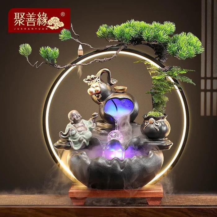Fountain Led Atomizer Happy Maitreya 40x21x41cm