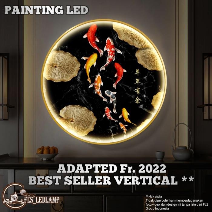Painting LED 9Koi's Black Gold NNYY Frame Gold