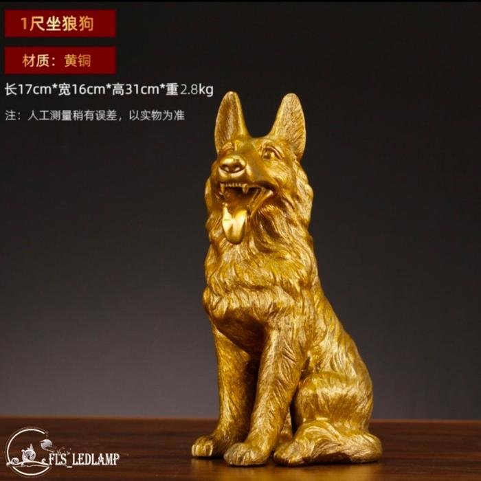 Pajangan Fengshui Brass Dog uk.31cm