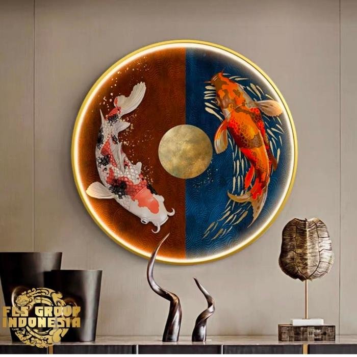 FLS Painting LED Yin Yang Koi