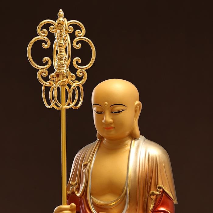 Rupang Kuningan Ksitigarbha Bodhisattva 28-34cm standar dan premium