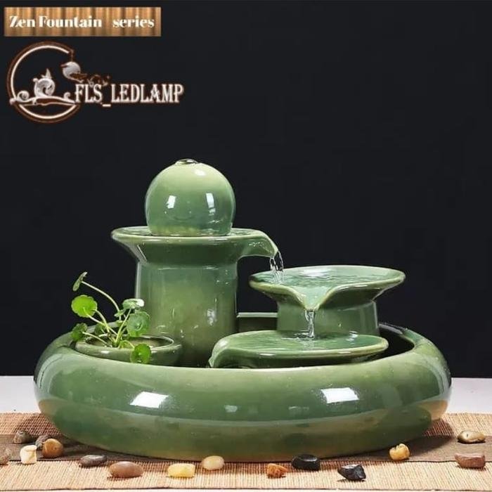 Zen Fengshui Fountain series Jade Green 32x22cm