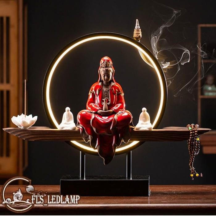 LED Feature Crimson Kwan Im & Monks