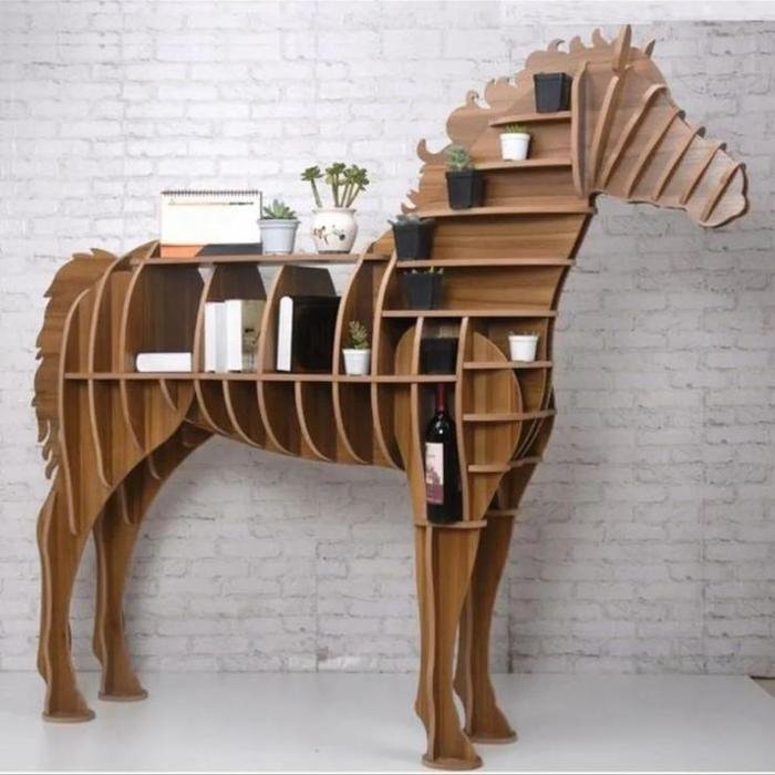 Horse Bookshelf 145x43x130cm