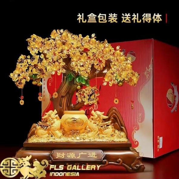Citrine Cai Yuan Guang Jin uk.44x14x43cm