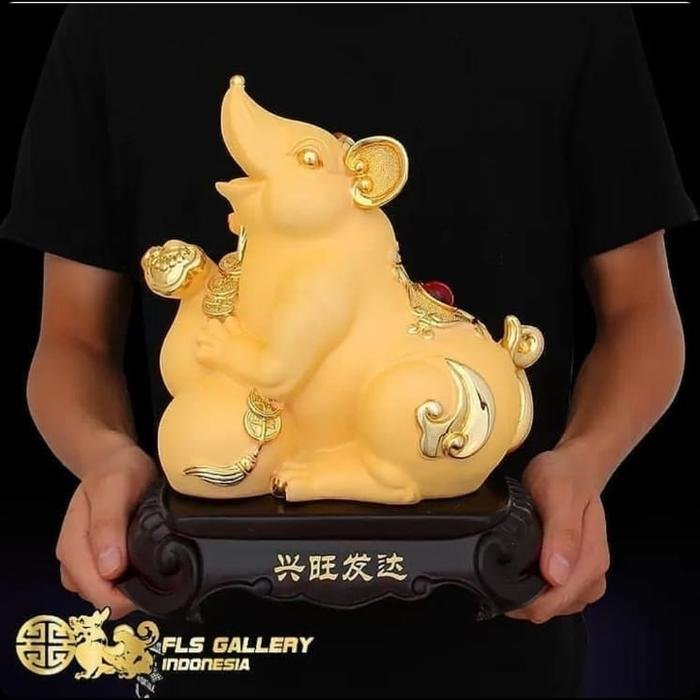 Pajangan Golden Mouse 24cm