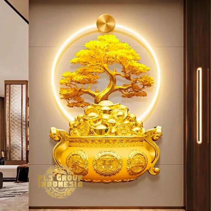 Wall Deco Ju Bao Pen (Golden Tree) uk.100x200cm