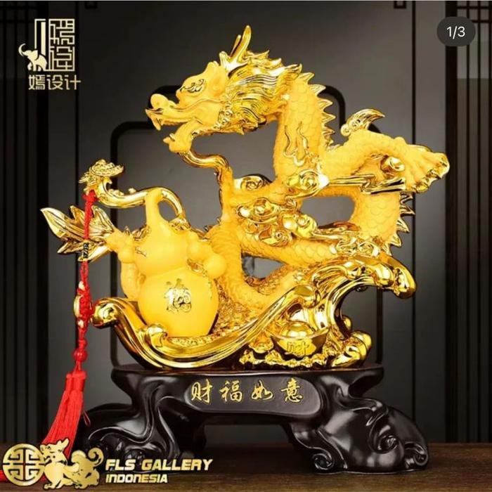 Goldsands Naga Cai Fu Ru Yi uk.34x16x37cm