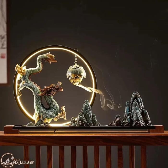LED Feature Green Dragon Mt Set