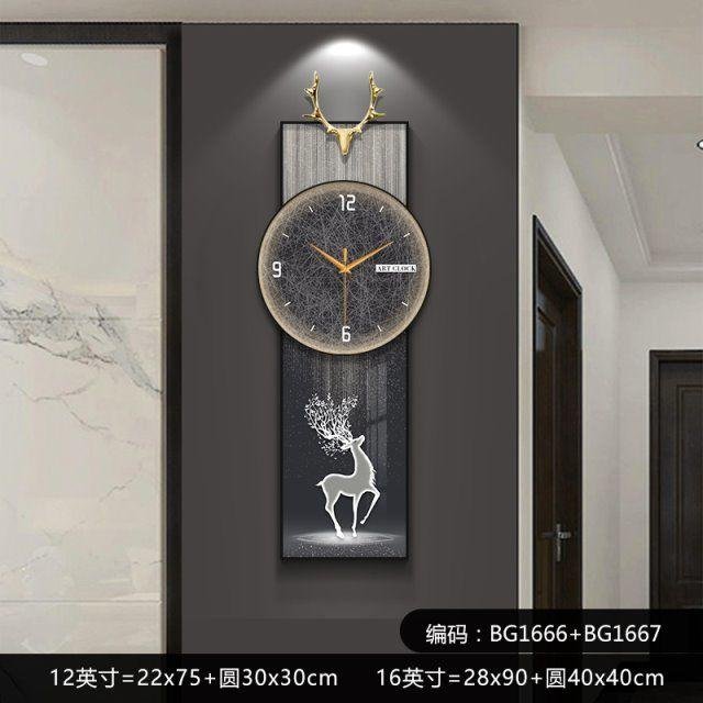 Wall Deco Jam Lumina Deer Clock A