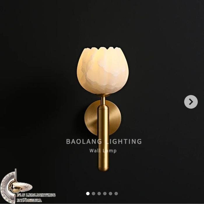Lampu Dinding Marble Lotus uk.13x31cm