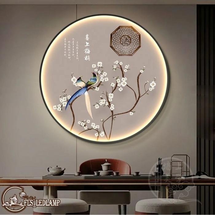Painting LED Xi Shang Mei Shao (Magpie) Frame Gold set