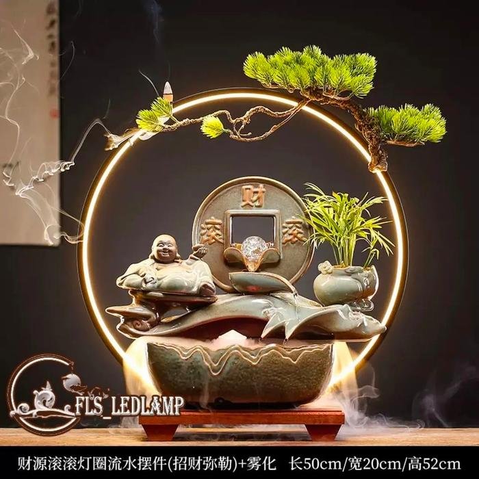Fengshui Fountain Happy Buddha