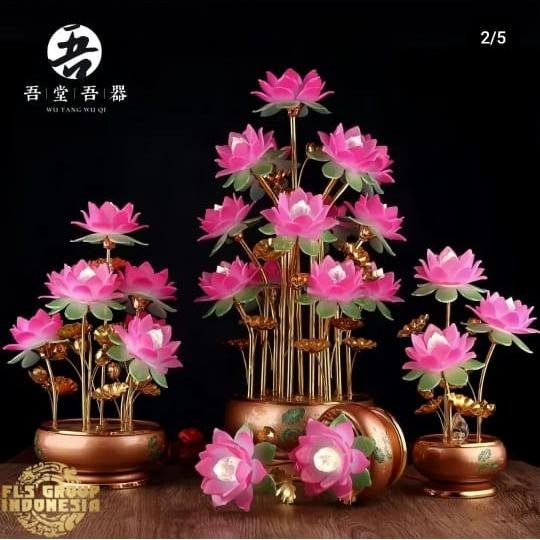 Lampu Altar Grand Lotus 5 Lampu uk.39x26cm