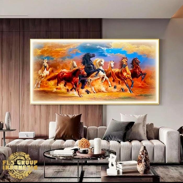 Painting LED 8 Kuda sr A Frame Gold set