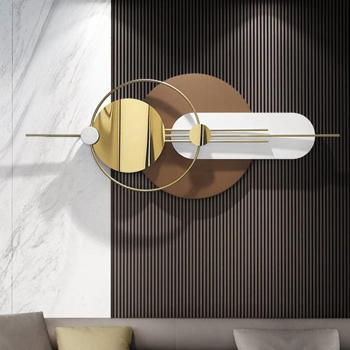 Wall Deco 2022 gold brown 145*58 hiasan dinding
