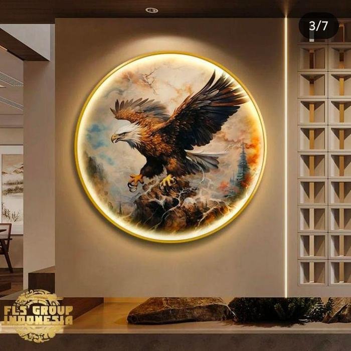 Painting Led Orient Eagle B Frame Gold set