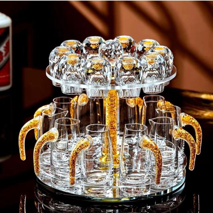 Alluea Gold Wine Glass set 21pcs