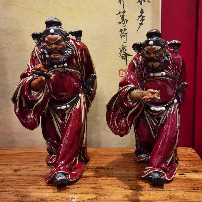 Patung Keramik Dehua Zhong Kui 12Inch/30cm