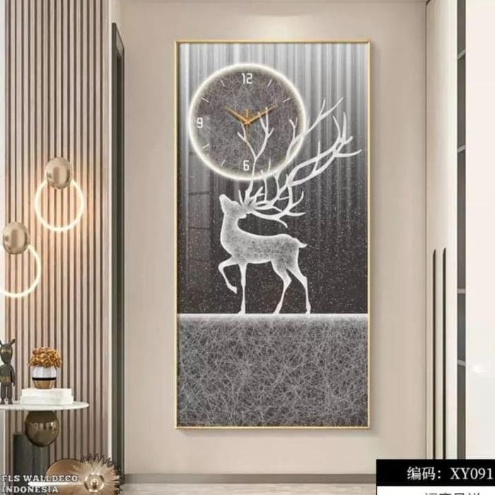Wall Deco Jam dinding Rusa Sika