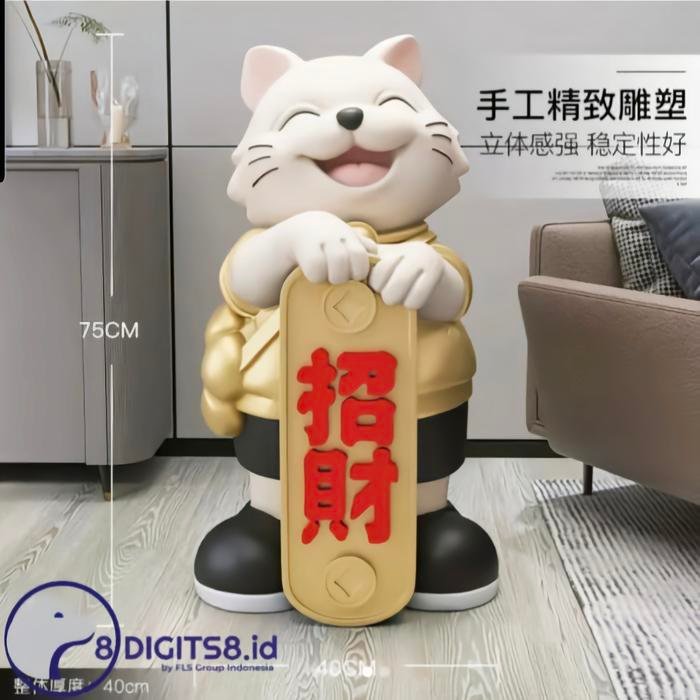8digits8 Fortune Tiger Tray Fa Cai 40x75CM Figurine
