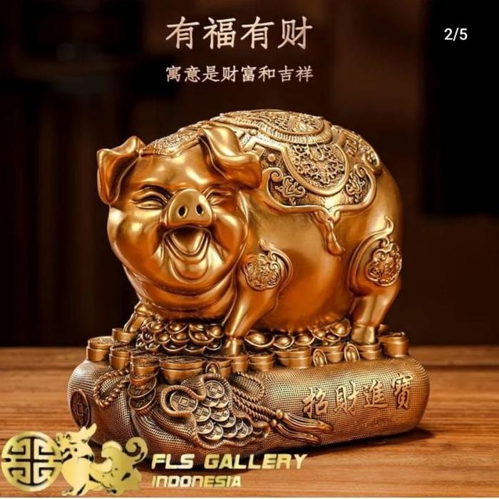 Pajangan Fengshui Zhao Cai Jin Bao uk.23x16x20cm