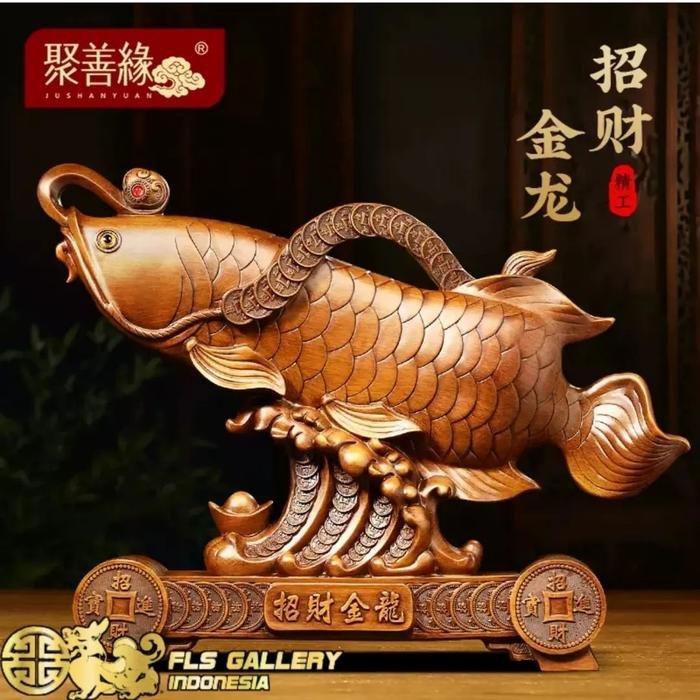 Pajangan Arowana Zao Cai Jin Long Yu uk.63x14x48cm