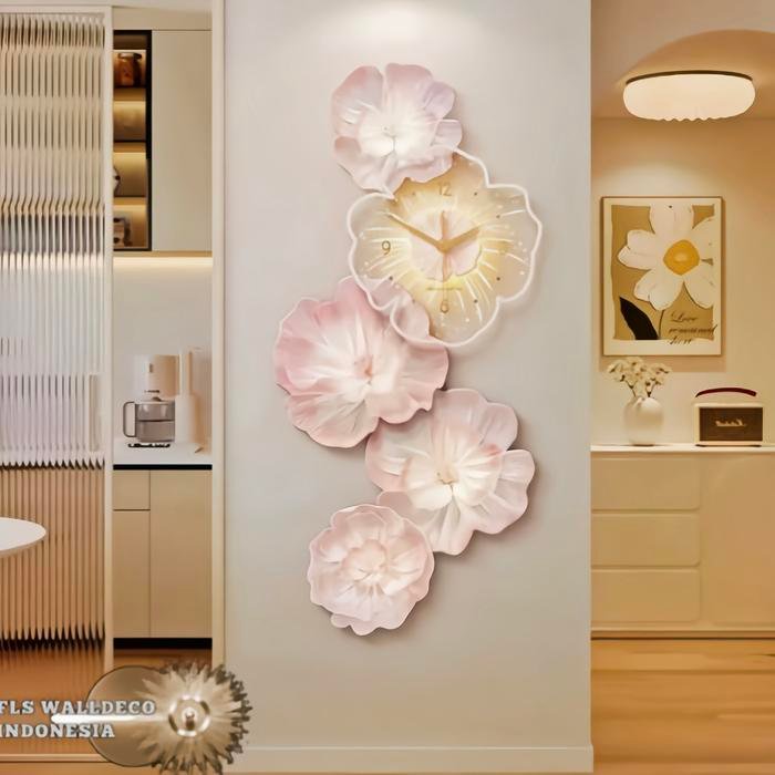Wall Deco Flowers Blossom Pink