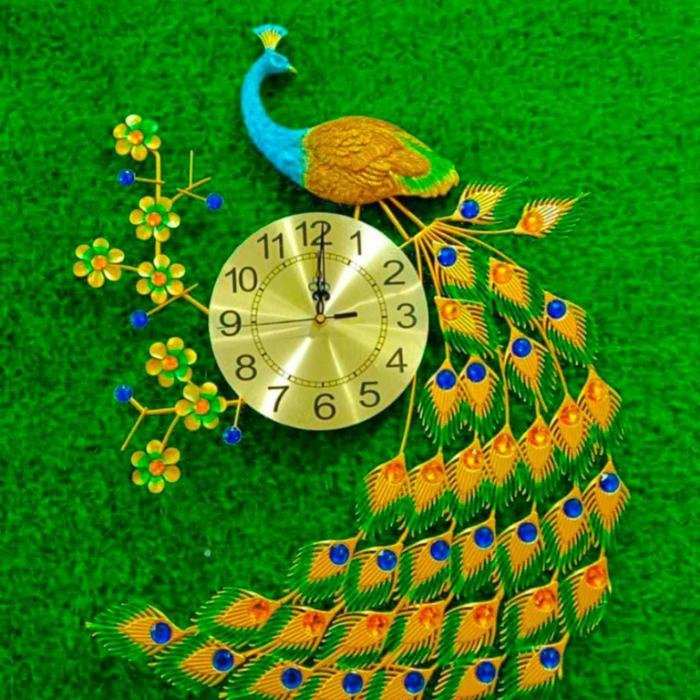 Jam Dinding Merak Bunga 65 x 75
